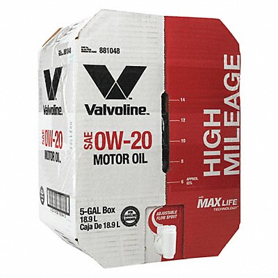 Motor Oil 5 gal Sz 0W-20 SAE Grade Box