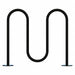 Bike Rack Black 36 H 39 L Steel