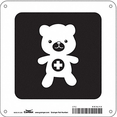 Safety Sign 8 in x 8 in Aluminum