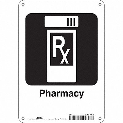 Safety Sign 10 in x 7 in Polyethylene