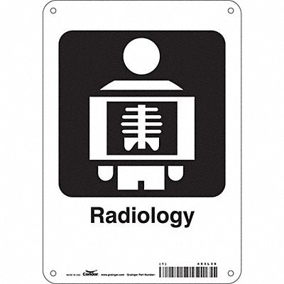 Safety Sign 10 in x 7 in Polyethylene