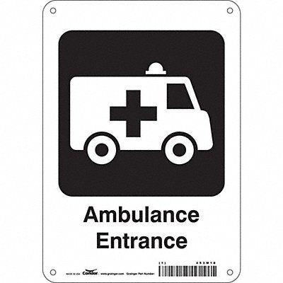 Safety Sign 10 inx7 in Polyethylene
