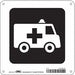 Hospital Sign 8 in x 8 in Aluminum