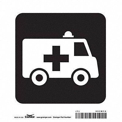 Safety Sign 8 inx8 in Vinyl