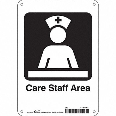 Safety Sign 10 in x 7 in Aluminum