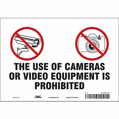 Safety Sign 7 in x 10 in Vinyl