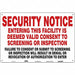 Safety Sign 24 in x 36 in Polyethylene