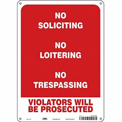 Safety Sign 14 in x 10 in Polyethylene