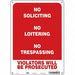 Safety Sign 14 in x 10 in Polyethylene
