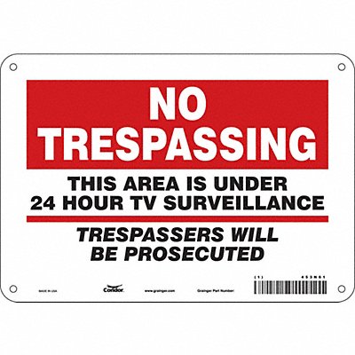 Safety Sign 7 inx10 in Polyethylene