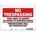Safety Sign 7 inx10 in Polyethylene