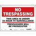 Safety Sign 10 inx14 in Polyethylene