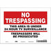 Safety Sign 7 inx10 in Vinyl