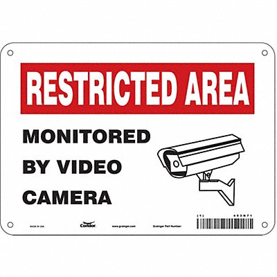 Safety Sign 7 in x 10 in Aluminum