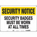 Safety Sign 14 in x 20 in Aluminum