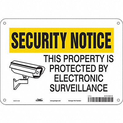 Safety Sign 7 in x 10 in Polyethylene