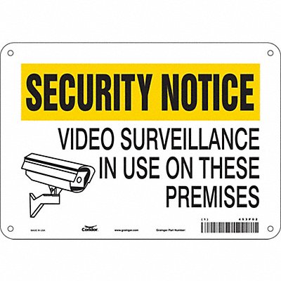 Safety Sign 7 in x 10 in Aluminum