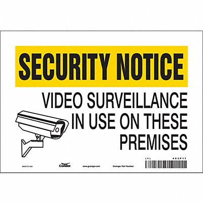 Safety Sign 7 in x 10 in Vinyl