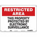 Safety Sign 10 in x 14 in Aluminum