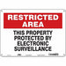 Safety Sign 10 in x 14 in Polyethylene