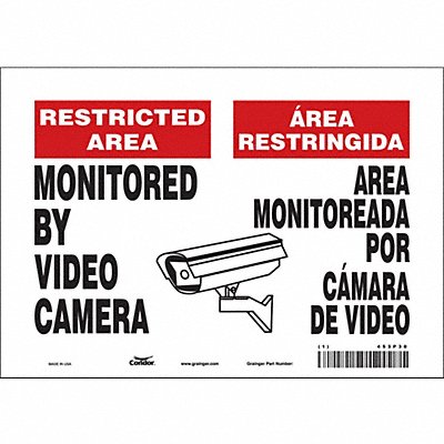 Safety Sign 7 in x 10 in Vinyl