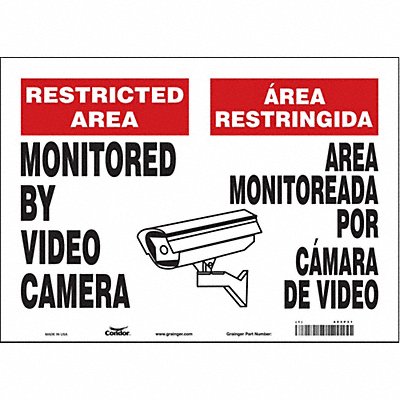 Safety Sign 10 in x 14 in Vinyl