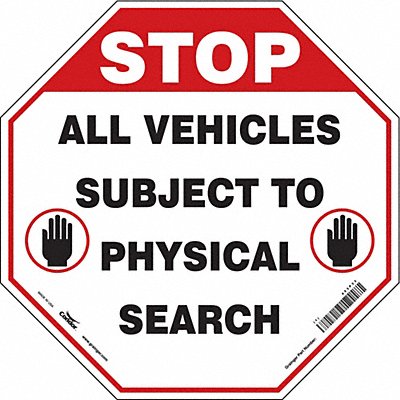 Safety Sign 24 inx24 in Polyethylene