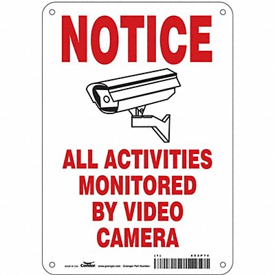 Safety Sign 10 in x 7 in Aluminum