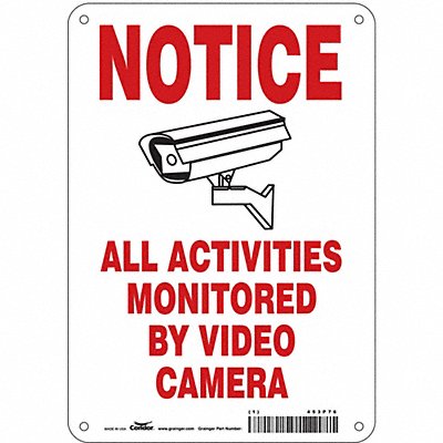 Safety Sign 10 in x 7 in Polyethylene