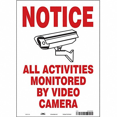 Safety Sign 14 in x 10 in Vinyl
