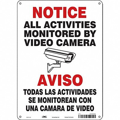 Safety Sign 14 in x 10 in Polyethylene