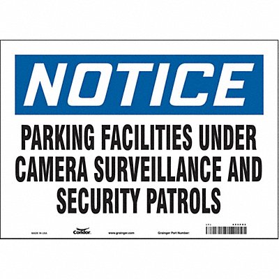 Safety Sign 10 in x 14 in Vinyl