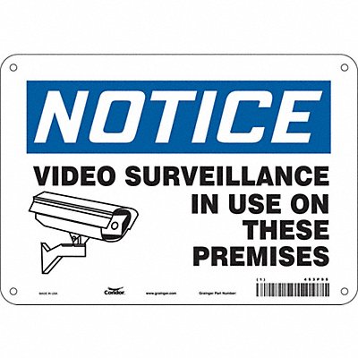 Safety Sign 7 in x 10 in Polyethylene