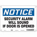 Safety Sign 7 in x 10 in Polyethylene