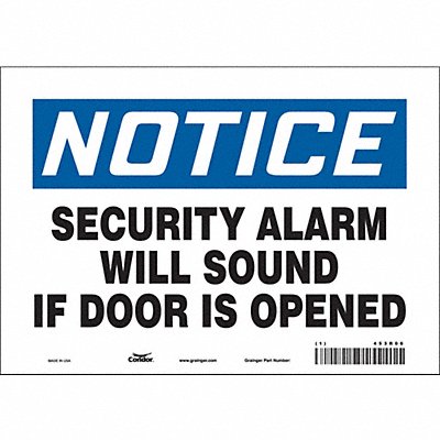 Safety Sign 7 in x 10 in Vinyl