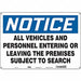 Safety Sign 14 in x 20 in Aluminum