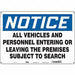 Safety Sign 14 in x 20 in Polyethylene