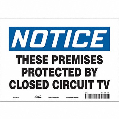 Safety Sign 7 in x 10 in Vinyl
