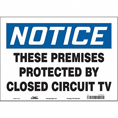 Safety Sign 10 in x 14 in Vinyl