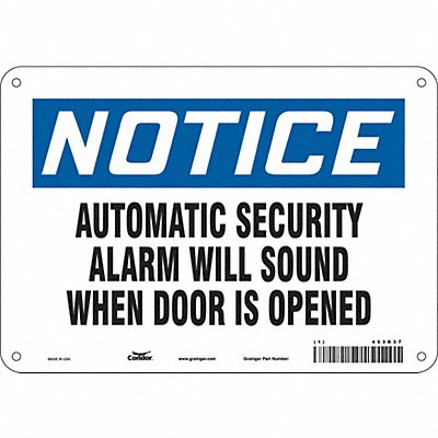 Safety Sign 7 in x 10 in Polyethylene