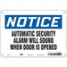 Safety Sign 7 in x 10 in Polyethylene