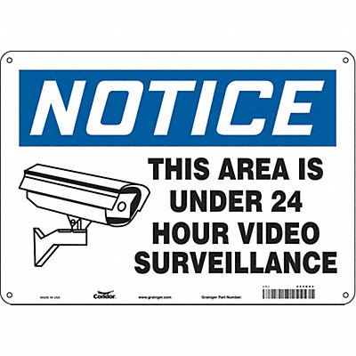 Safety Sign 10 in x 14 in Polyethylene