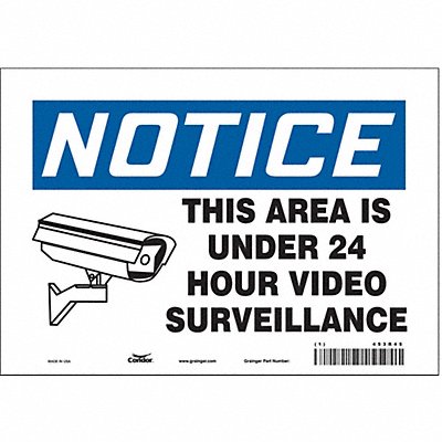 Safety Sign 7 in x 10 in Vinyl