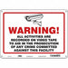 Safety Sign 10 in x 14 in Aluminum