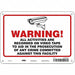 Safety Sign 7 in x 10 in Polyethylene