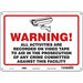 Safety Sign 10 in x 14 in Polyethylene