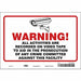 Safety Sign 7 in x 10 in Vinyl