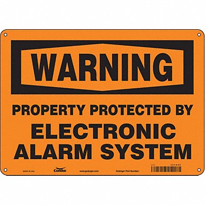 Safety Sign 10 in x 14 in Polyethylene