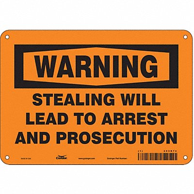 Safety Sign 7 in x 10 in Polyethylene