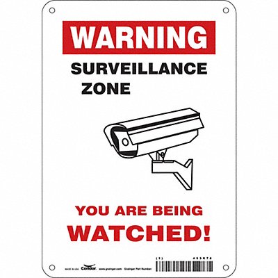 Safety Sign 10 in x 7 in Aluminum